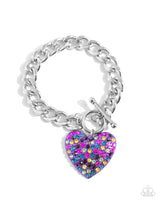 Enamored Elegance - Purple Heart Bracelet Paparazzi