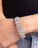 Gasp-Worthy Glitter - Blue Bracelet Paparazzi
