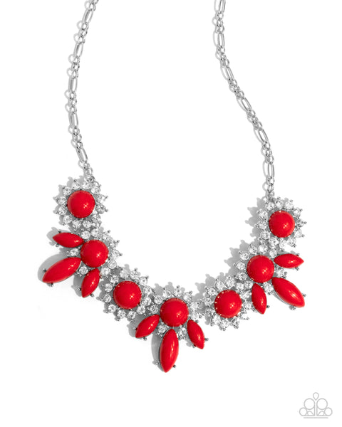 Flair for the Feminine - Red Necklace Paparazzi