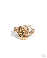 Beachy Bevvy - Gold Beachy Ring Paparazzi