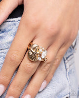 Beachy Bevvy - Gold Beachy Ring Paparazzi