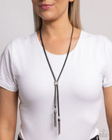 Tassel Thrill - Black Necklace Paparazzi