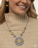 Ornate Opinion - Yellow Necklace Paparazzi