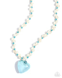 Mermaid Model - Blue Heart Necklace Paparazzi