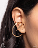 Wraparound Whimsy - Gold Ear Cuff Earrings Paparazzi