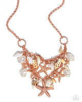 Seashell Shanty - Copper Necklace Paparazzi