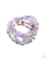 Cloudy Chic - Purple Bracelet Paparazzi