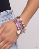 Cloudy Chic - Purple Bracelet Paparazzi