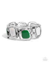 SHELL-To-Do - Green & White Bracelet Paparazzi