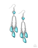 Winged Wardrobe - Blue Earrings Paparazzi