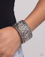 Forged Fashion - White Bracelet Paparazzi