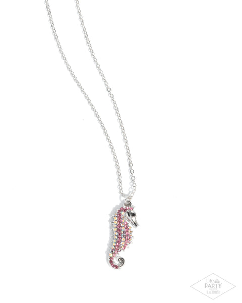 Seahorse Sailor - Pink Necklace Paparazzi