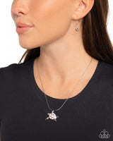 Sea Turtle Statement - White Necklace Paparazzi