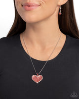 Affectionate Advance - Red Heart Necklace Paparazzi