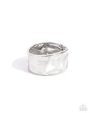 Hammered Hope - Silver Bracelet Paparazzi