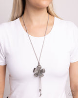 Sunset Structure - Silver Necklace Paparazzi