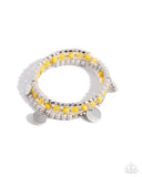 Boundless Beaches - Yellow Bracelet Paparazzi