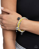 Boundless Beaches - Yellow Bracelet Paparazzi