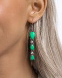 Malibu March - Green Earrings Paparazzi