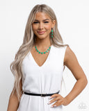 Malibu March - Green Earrings Paparazzi