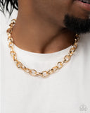 Industrial Imitation - Gold Necklace Paparazzi