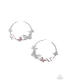 Aerial Allegiance - Pink Earrings Paparazzi