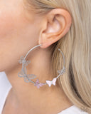 Aerial Allegiance - Pink Earrings Paparazzi
