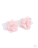 Tulle Twist - Pink Earrings Paparazzi