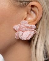 Tulle Twist - Pink Earrings Paparazzi