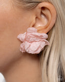 Tulle Twist - Pink Earrings Paparazzi