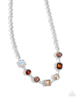 Bejeweled Bravado - Brown Necklace Paparazzi