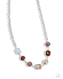 Bejeweled Bravado - Brown Necklace Paparazzi