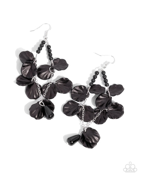 Coastal Century - Black Earrings Paparazzi