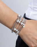 Showtime Sparkle - White Pearl Bracelet