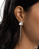 Candescent Class - White Earrings Paparazzi