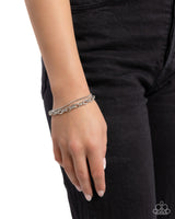 Chained Celebration - Silver Bracelet Paparazzi