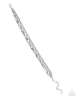 Chained Celebration - Silver Bracelet Paparazzi