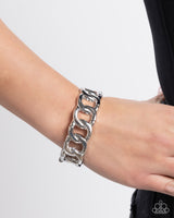 Forged in Fame - Silver Bracelet Paparazzi