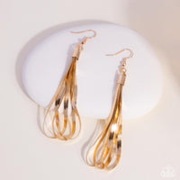 Keen Keepsake - Gold Chain Earrings Paparazzi