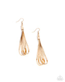 Keen Keepsake - Gold Chain Earrings Paparazzi