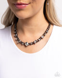 Pronged Perfection - Black Necklace Paparazzi