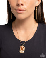 Admirably Abstract - Brown Necklace Paparazzi