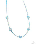 Homecoming Hearts - Blue Heart Necklace Paparazzi