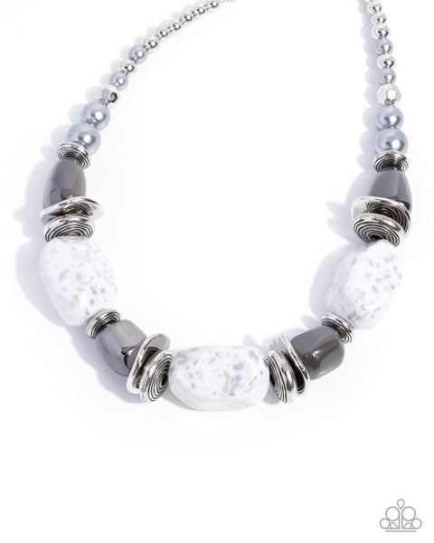 In Good Glazes - Silver Blockbuster Necklace Paparazzi