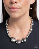 Reflective Roar - Silver Necklace Paparazzi