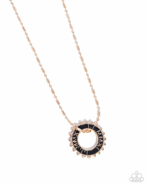 Second Gear - Gold Urban Necklace Paparazzi