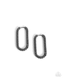 Meandering Moment - Black Earrings Paparazzi