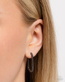 Meandering Moment - Black Earrings Paparazzi