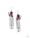 Decadent Distance - Purple Earrings Paparazzi