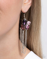 Decadent Distance - Purple Earrings Paparazzi